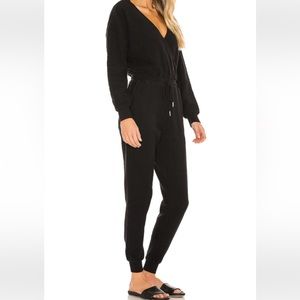 L*Space Black Coastin Ribbed Black Jumpsuit